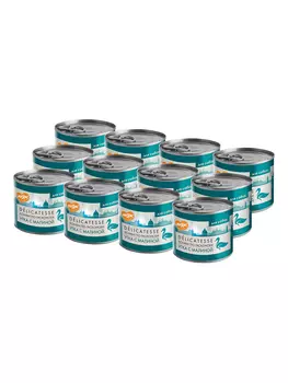 Мнямс "Конфи по-гасконски" консервы для собак всех пород (Утка с малиной, 200 г. упаковка 12 шт)