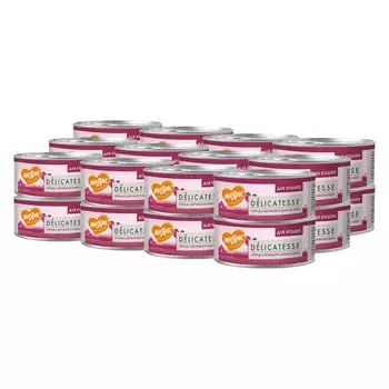 Мнямс консервы для кошек (кусочки в желе) (Курица и ветчина, 70 г. упаковка 24 шт)