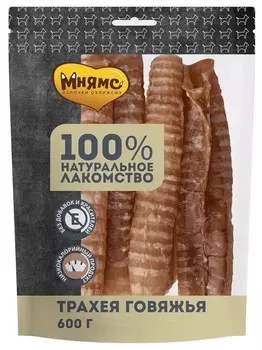 Мнямс лакомство для собак "Трахея говяжья" (600 г.)