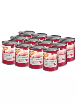 Мнямс "Олья Подрида по-барселонски" консервы для собак всех пород (Мясное ассорти с морковью, 400 г. упаковка 12 шт)