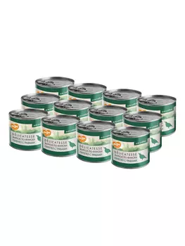 Мнямс "Жаркое по-фински" консервы для собак всех пород (Перепелка и травы, 200 г. упаковка 12 шт)