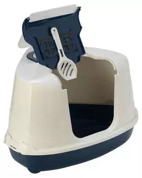 Moderna био-туалет угловой Flip Corner с совком (55 х 45 х 38 см.Синий)