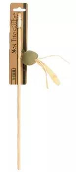 Mon Tero Эко дразнилка-удочка шарик с кошачьей мятой (42 см., Зеленая)