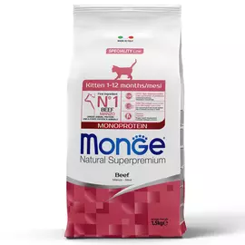 Monge Cat Monoprotein Kitten корм для котят (Говядина, 1,5 кг.)