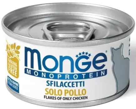 Monge Cat Monoprotein консервы для кошек (кусочки) (Курица, 80 г.)