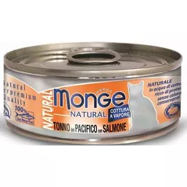 Monge Cat Natural консервы для кошек (кусочки) (Лосось и тунец, 80 г.)
