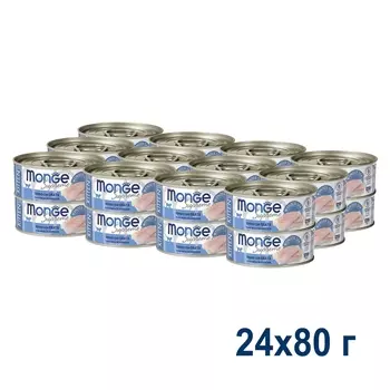 Monge Cat Supreme Kitten консервы для котят (Тунец и белая рыба, 80 г. упаковка 24 шт)