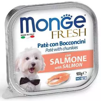Monge Dog Fresh консервы для собак (паштет) (Лосось, 100 г.)