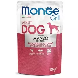 Monge Dog Grill Pouch пауч для собак (кусочки в соусе) (Говядина, 100 г.)