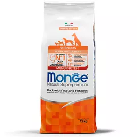 Monge Dog Monoprotein Puppy &amp; Junior корм для щенков всех пород (Утка, рис, картофель, 12 кг.)