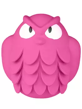 Mr.Kranch игрушка для собак сова с ароматом бекона (13 см., Розовый)