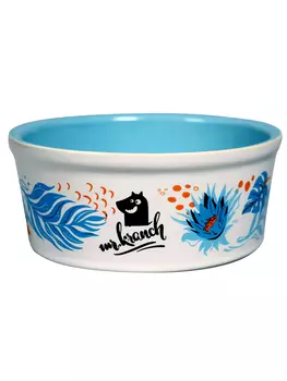 Mr.Kranch миска для собак и кошек тропики (450 мл., Голубая)