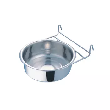 Mr.Kranch миска из нержавеющей стали с креплением для клеток и вольеров (1,35 л.)