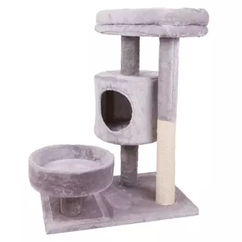 Не Один Дома дом-когтеточка для кошек BigHouse (60 х 38 х 90 см., Серый)