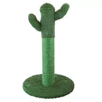 Не Один Дома когтеточка для кошек Кактус (40 х 40 х 65 см., Зеленый)