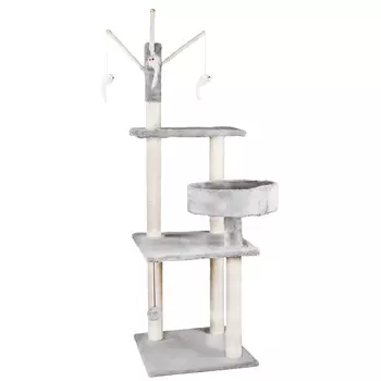 Не Один Дома комплекс для кошек Ярус (40 х 40 х 125 см., Серый)