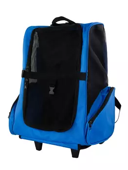 Не Один Дома рюкзак-переноска на колесиках для животных (35 х 27 х 49 см., Синий)