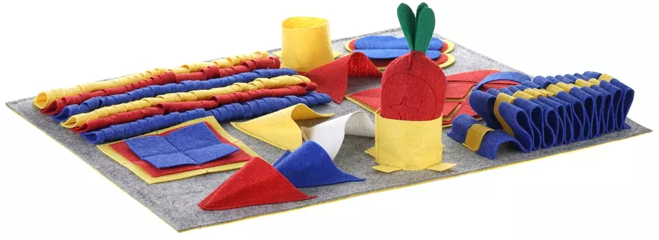 Нюхательный коврик для собак всех пород, 7 заданий (60 х 70 см.)