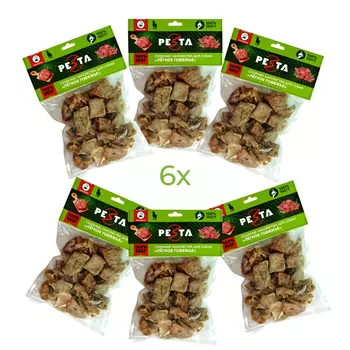 Pesta лакомство легкое говяжье для собак (6 упаковки по 50 г.)