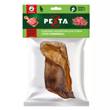Pesta лакомство ухо говяжье для собак (40 г.)