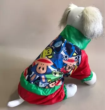 Pet Fashion Дождевик "Monkey", широкогрудная модель (Красный, S, Унисекс)