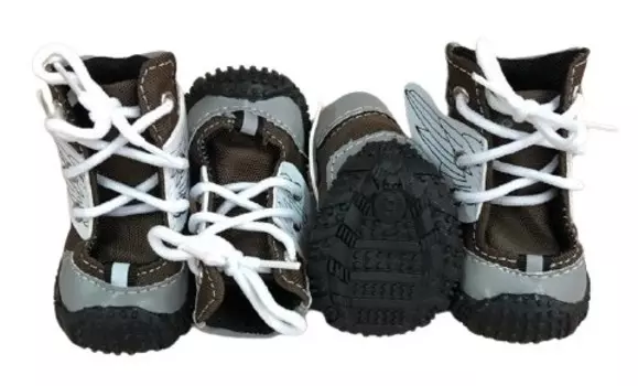 Pet Fashion Кроссовки "Ангел" (Коричневый, 4 х 3 см., Унисекс)