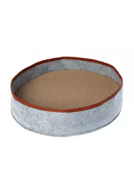 Pet-it круглая когтеточка-лежанка (40 х 40 х 10 см., Серый)