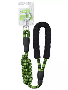 Pet-it особо прочный веревочный поводок для собак с мягкой ручкой (L, Зеленый)