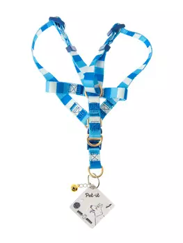 Pet-it шлейка для собак Mix (S, Сине-белый)