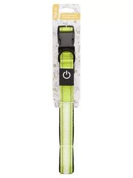 Pet-it светодиодный ошейник для собак (L, Желтый)