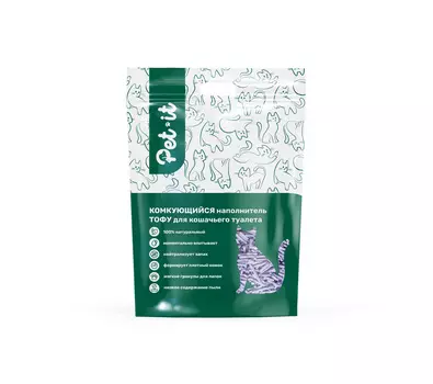Pet-it Тофу лаванда наполнитель растительный комкующийся (5 кг., 12 л.)
