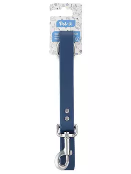 Pet-it водонепроницаемый поводок для собак с пряжкой и кольцом (L, Синий)