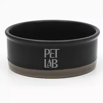 Pet Lab керамическая миска (0,3 л., Черно-коричневая)
