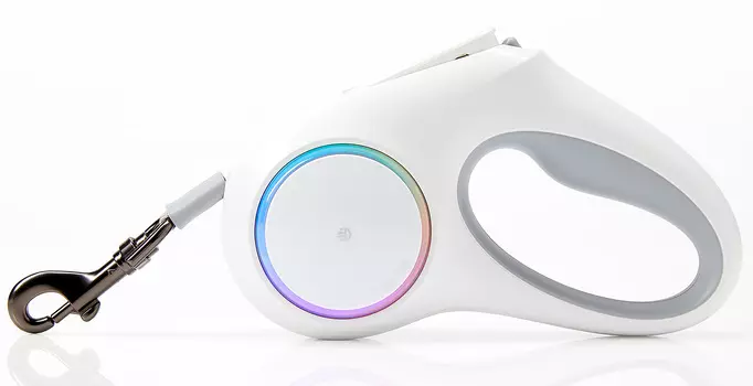 PetKit Pet Leash Go Shine поводок-рулетка со встроенным фонариком (3 м., Белый)