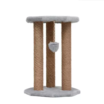 Пижон когтеточка-лежанка с игрушкой Ротонда (35 х 35 х 50 см., Серый)