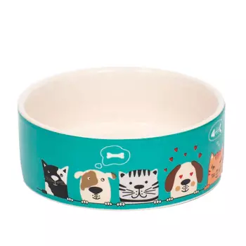 Пижон миска керамическая Кошки-собаки (0,25 л.)