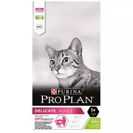 Pro Plan Delicate для кошек с чувствительным пищеварением (Ягненок, 10 кг.)