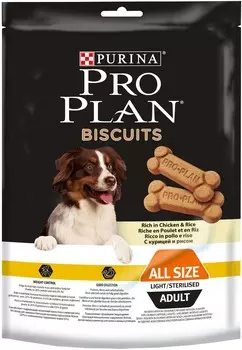 Pro Plan Dental biscuits для чистки зубов (Лосось и рис, 175 г)