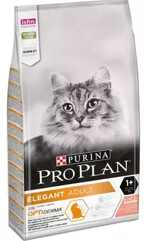 Pro Plan Elegant Adult корм для кошек для поддержания красоты шерсти и здоровья кожи (развес) (Лосось, Развес)