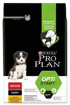 Pro Plan Medium Puppy корм для щенков средних пород (Курица, 3 кг.)