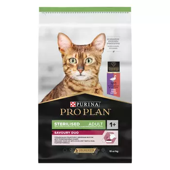 Pro Plan Sterilised для кошек и котов привередливых ко вкусу (развес) (Утка и печень, Развес)