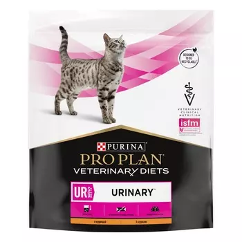 Pro Plan Veterinary Diets UR Urinary для кошек при МКБ (Курица, 350 г.)