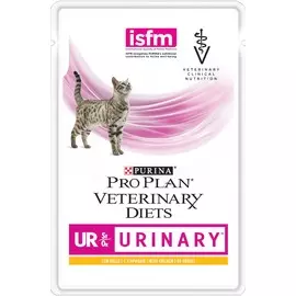 Pro Plan Veterinary Diets UR Urinary пауч для кошек при МКБ (Курица, 85 г.)
