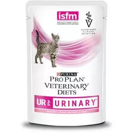 Pro Plan Veterinary Diets UR Urinary пауч для кошек при МКБ (Лосось, 85 г.)