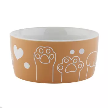 Пушистое счастье миска керамическая Лапки (0,2 л.)