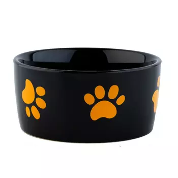 Пушистое счастье миска керамическая Веселый котик (0,2 л.)