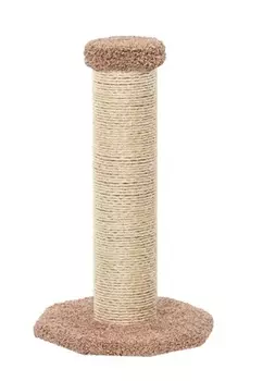 Пушок когтеточка "Столбик мощный" (47 х 47 х 78 см., Бежевый)