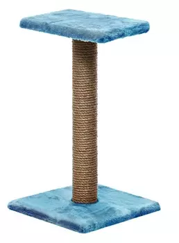 Пушок когтеточка "Зонтик" (джут) (30 х 30 х 54 см., Голубая)