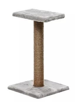 Пушок когтеточка "Зонтик" (джут) (35 х 35 х 69 см., Серая)