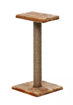 Пушок когтеточка "Зонтик" (джут) (35 х 35 х 69 см., Коричневая)